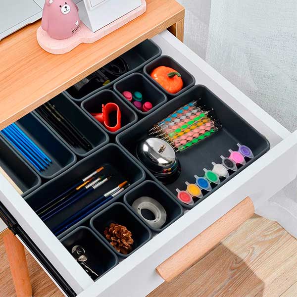 1pc Rotary Storage Box With Drawers For Desk Stationery, Office Supply  Organizer