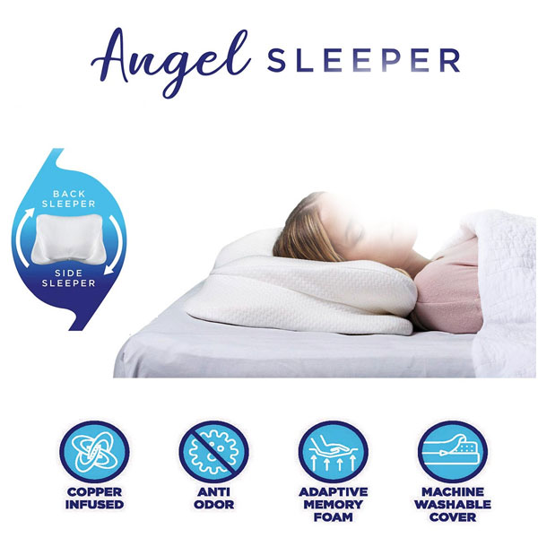 Memory Foam Pillow for Side Sleepers Back Sleepers Angel for Neck